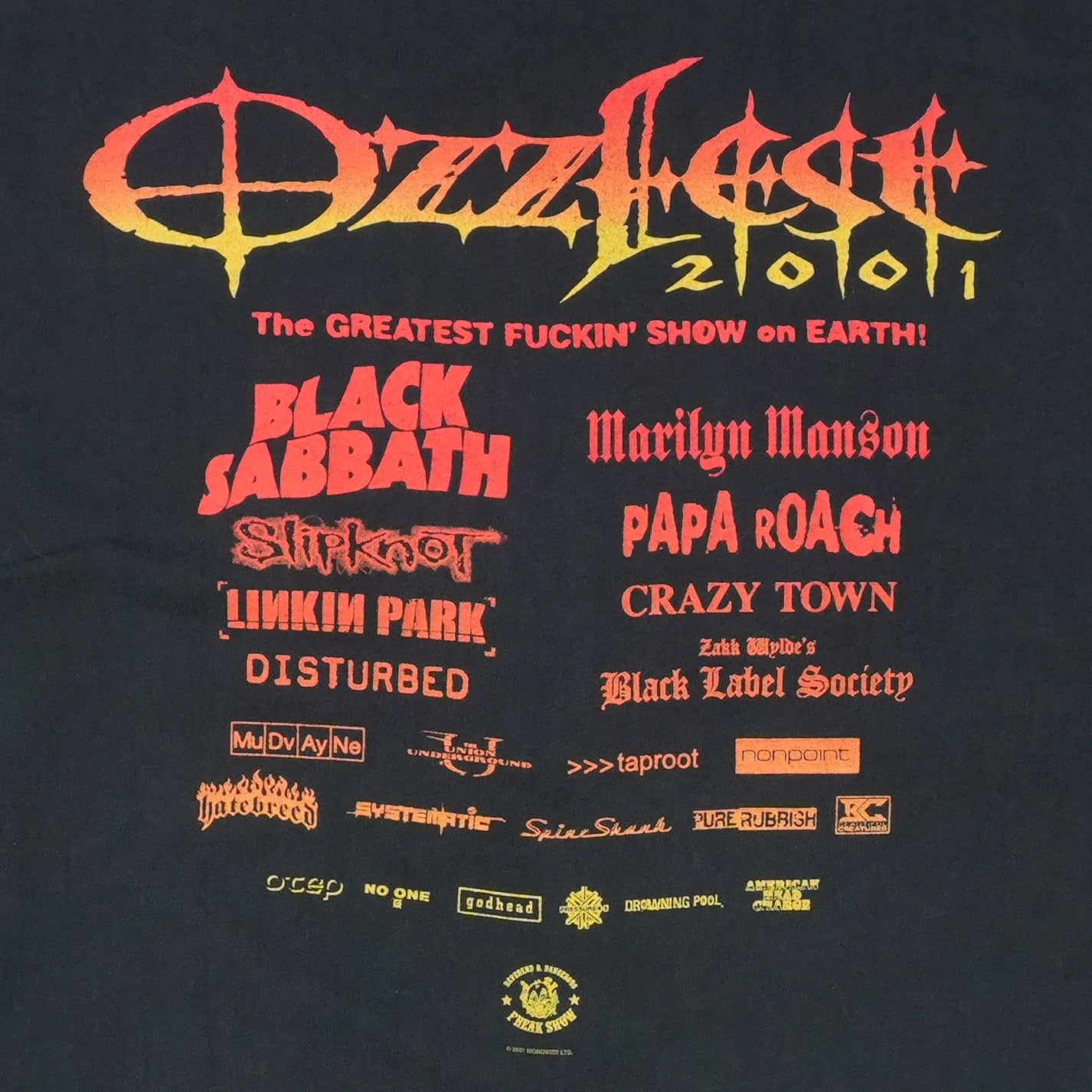 2001 Ozzfest Shirt