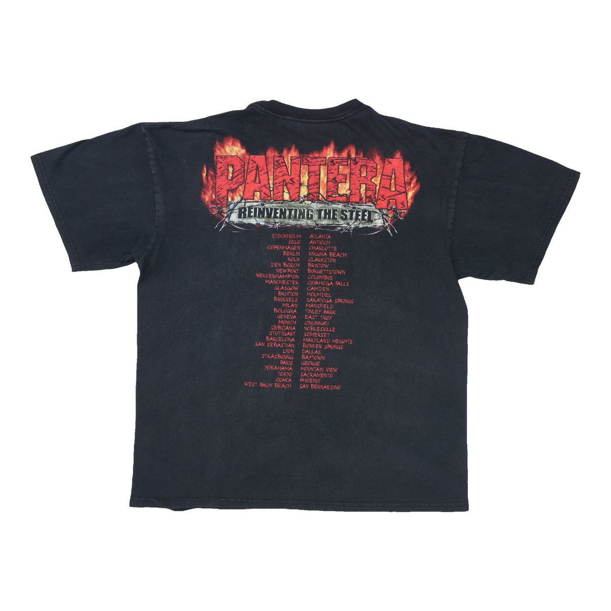 2001 Pantera Reinventing The Steel Tour Shirt