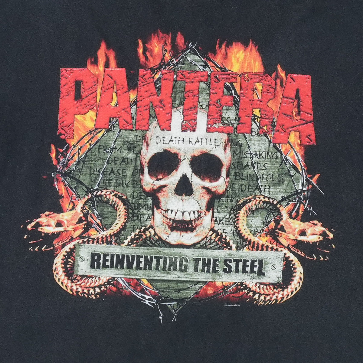2001 Pantera Reinventing The Steel Tour Shirt