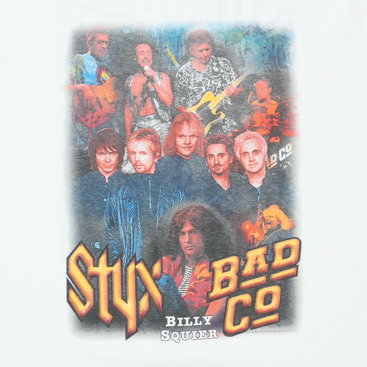 2001 Styx Bad Company Billy Squier World Tour Shirt