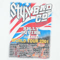 2001 Styx Bad Company Billy Squier World Tour Shirt