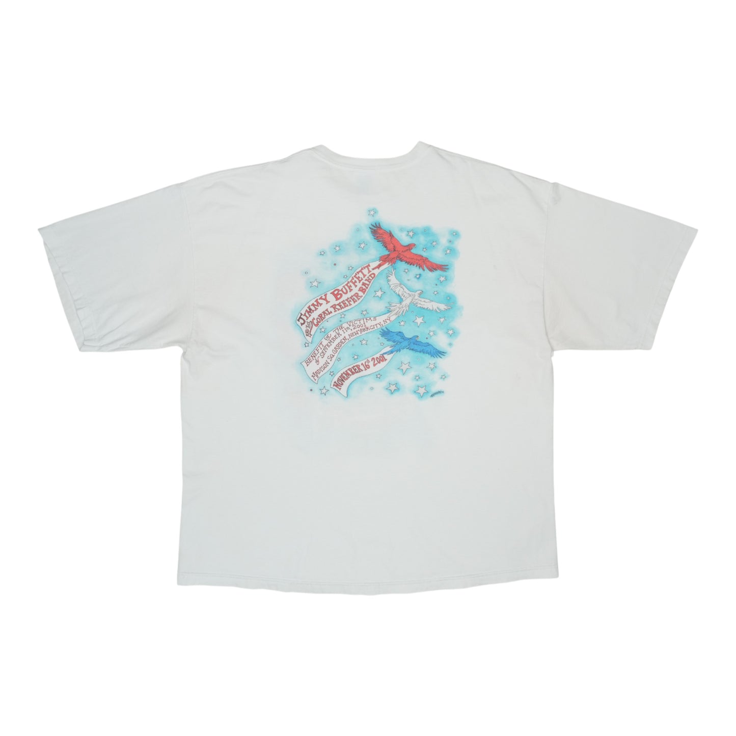 2001 Jimmy Buffett September 11th Benefit Concert Shirt