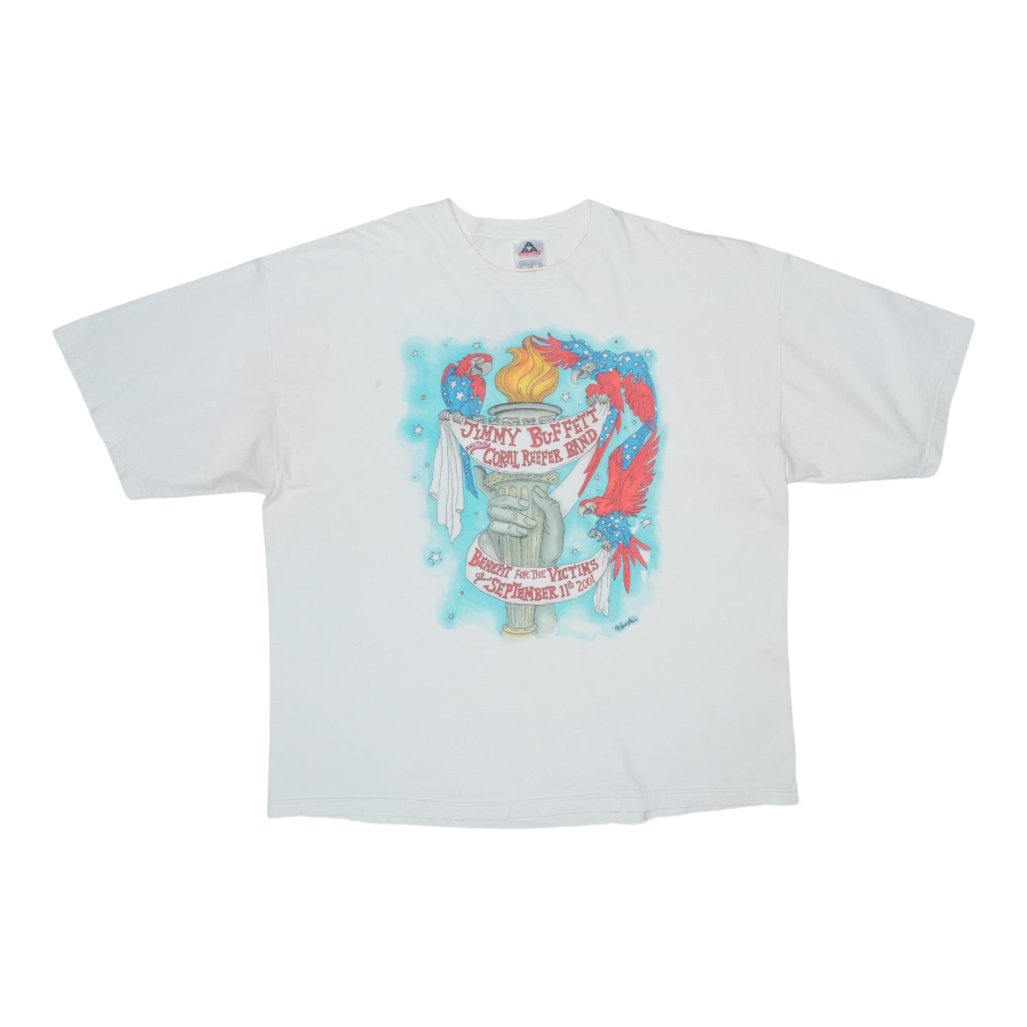 2001 Jimmy Buffett September 11th Benefit Concert Shirt