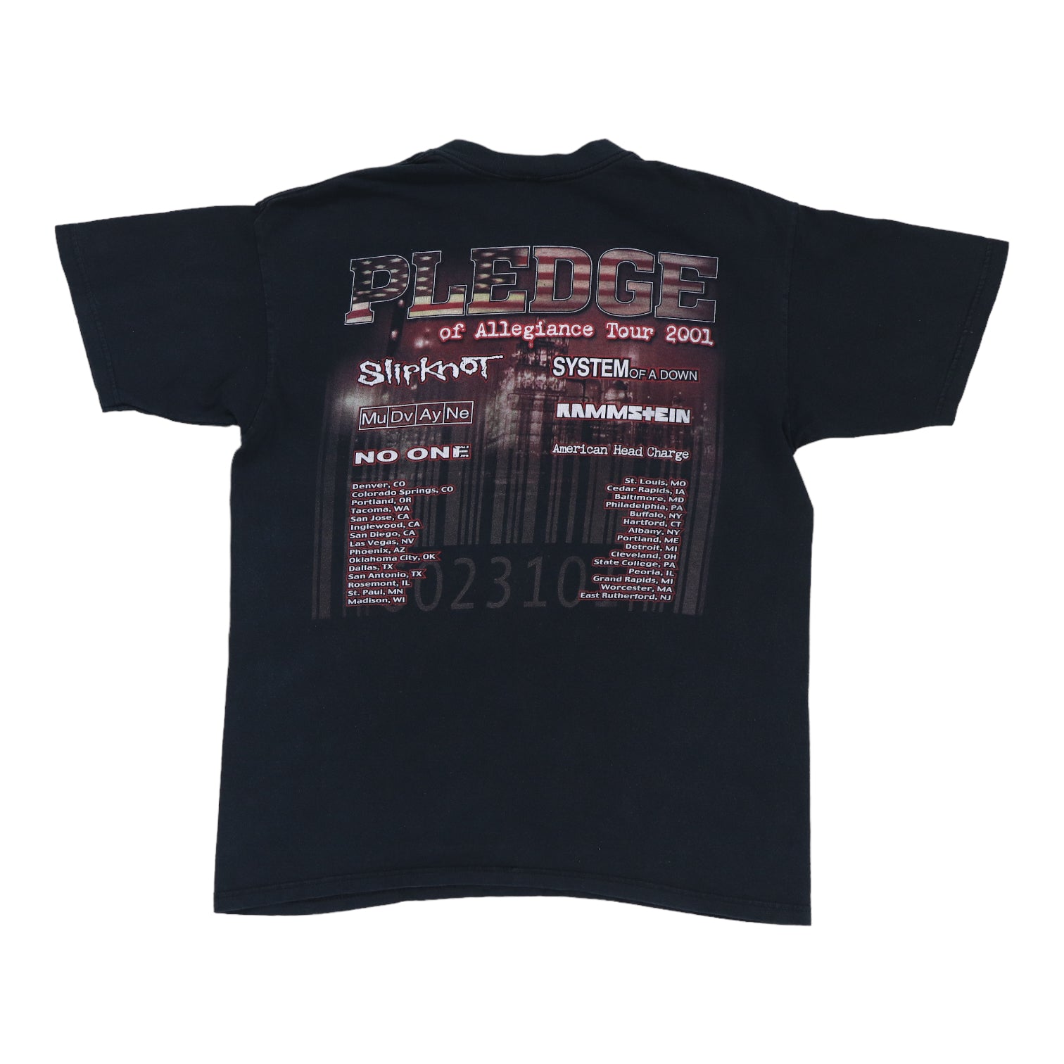 2001 Pledge Of Allegiance Tour Shirt | Authentic Vintage Tee