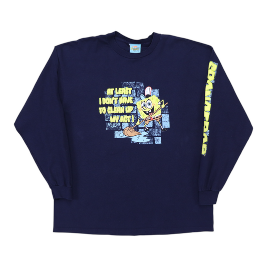 2001 Spongebob Squarepants Clean Up My Act Shirt