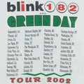2002 Blink 182 Green Day Pop Disaster Tour Shirt Detail 4