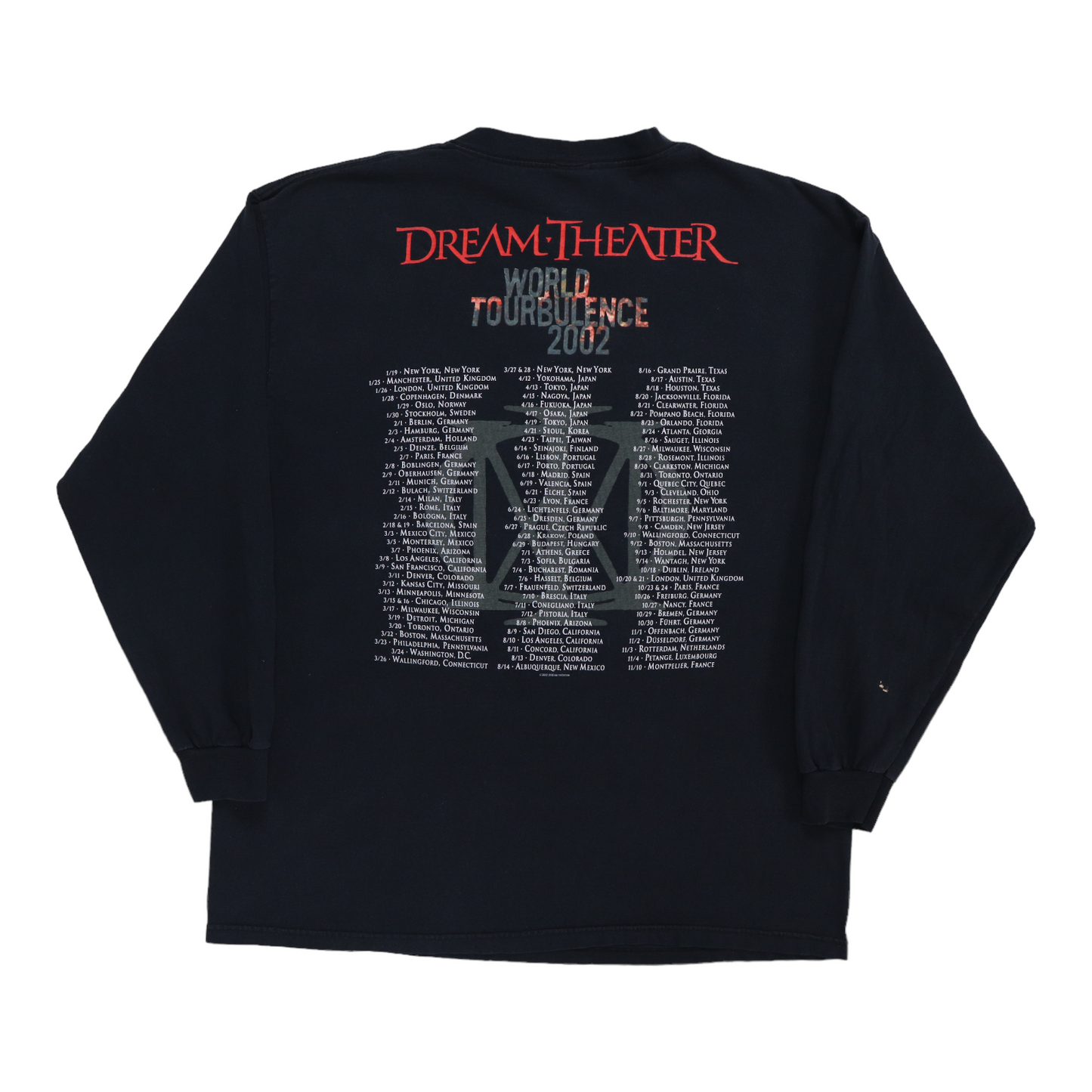 Original vintage 2002 Dream Theater World Tourbulance Tour Original vintage 2002 Dream Theater World Tourbulance Tour
