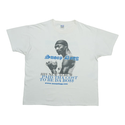 2002 Snoop Dogg Paid Tha Cost To Be Da Boss Promo Shirt Front