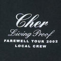 2002 Cher Living Proof Farewell Tour Shirt