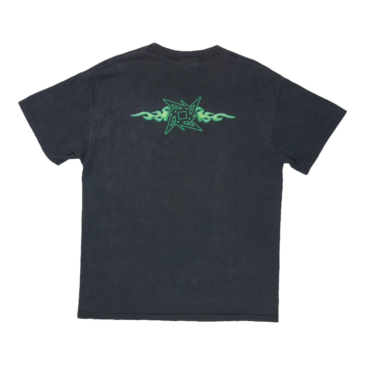 2002 Metallica Flaming Ninja Star Shirt