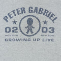 2002 Peter Gabriel Growing Up Live Tour Shirt