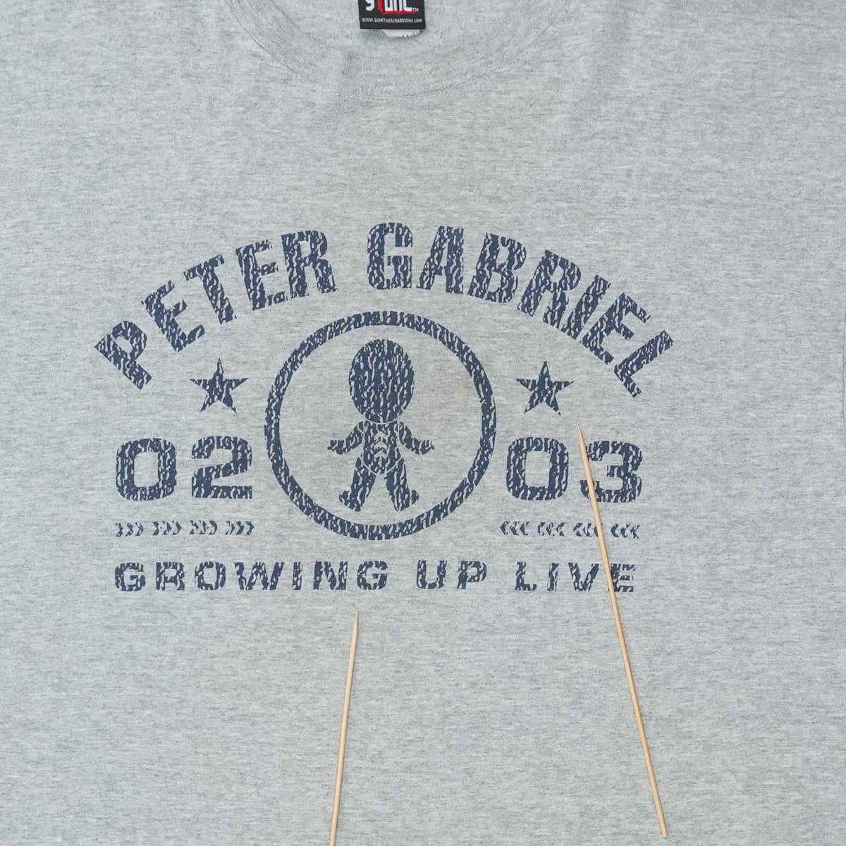 2002 Peter Gabriel Growing Up Live Tour Shirt