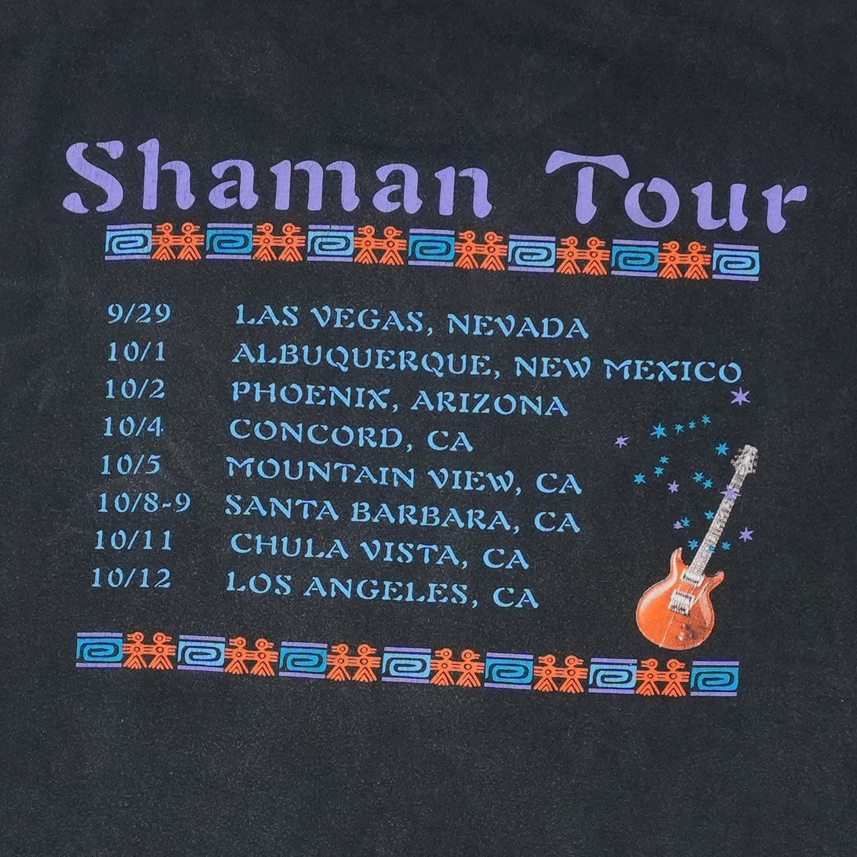 2002 Santana Shaman Tour Shirt