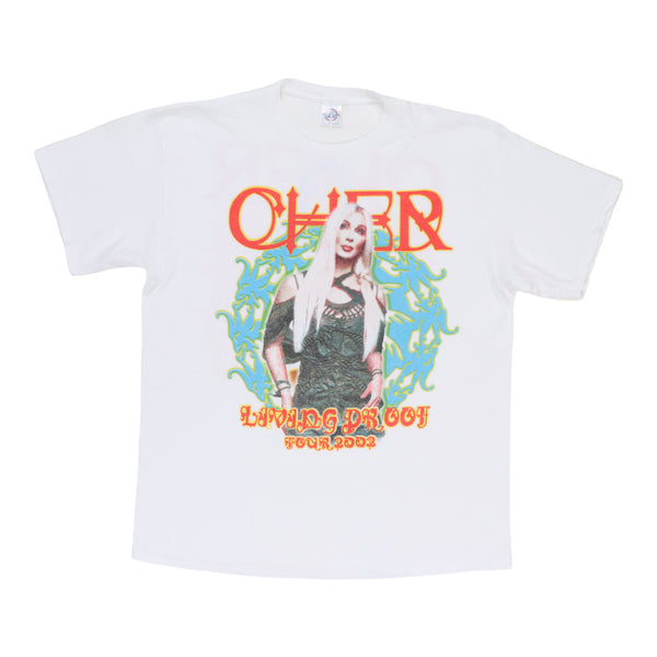 T-shirt Jersey de coton et lin blancs à motif Star multicolore T-shirt Jersey de coton et lin blancs à motif Star multicolore