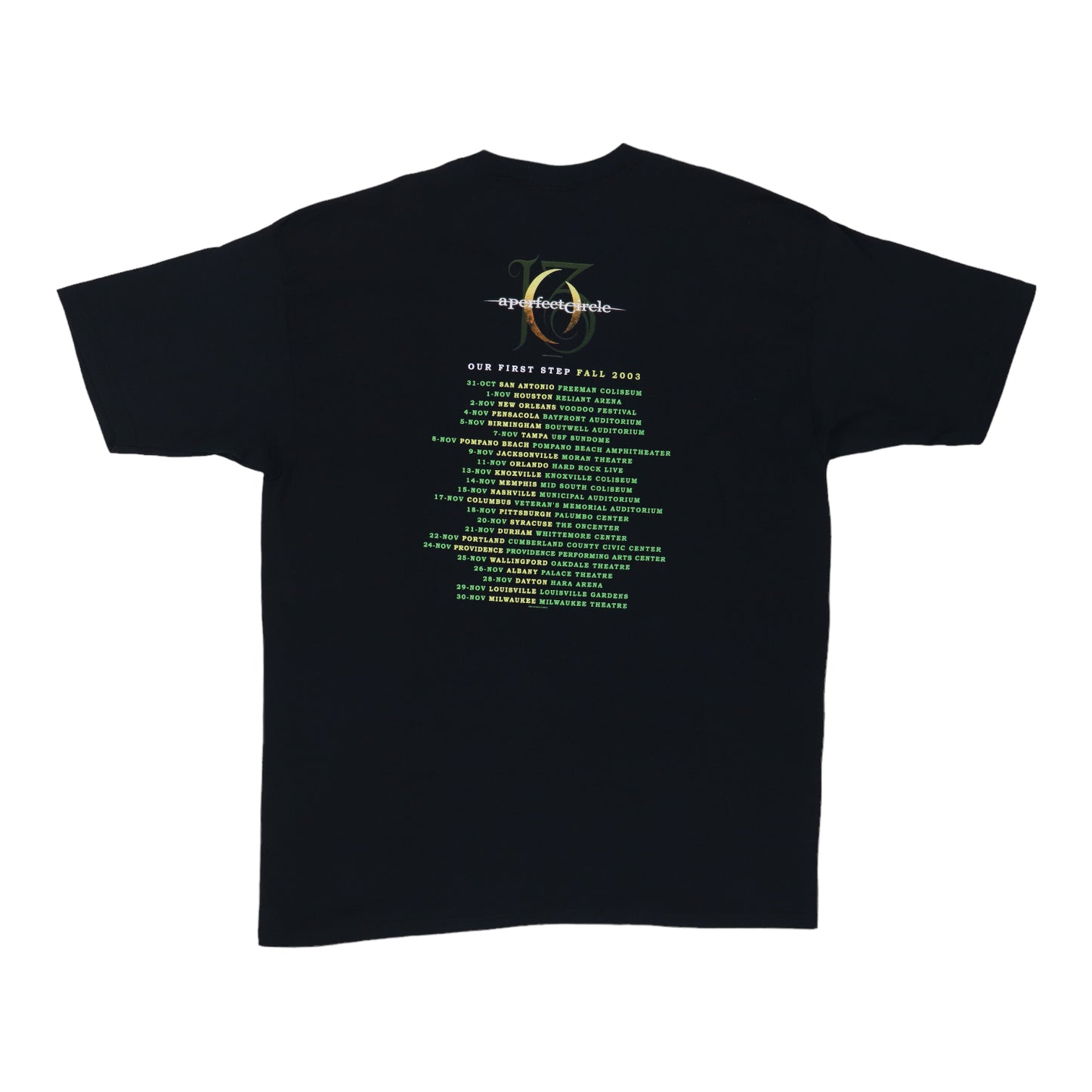 2003 A Perfect Circle Tour Shirt