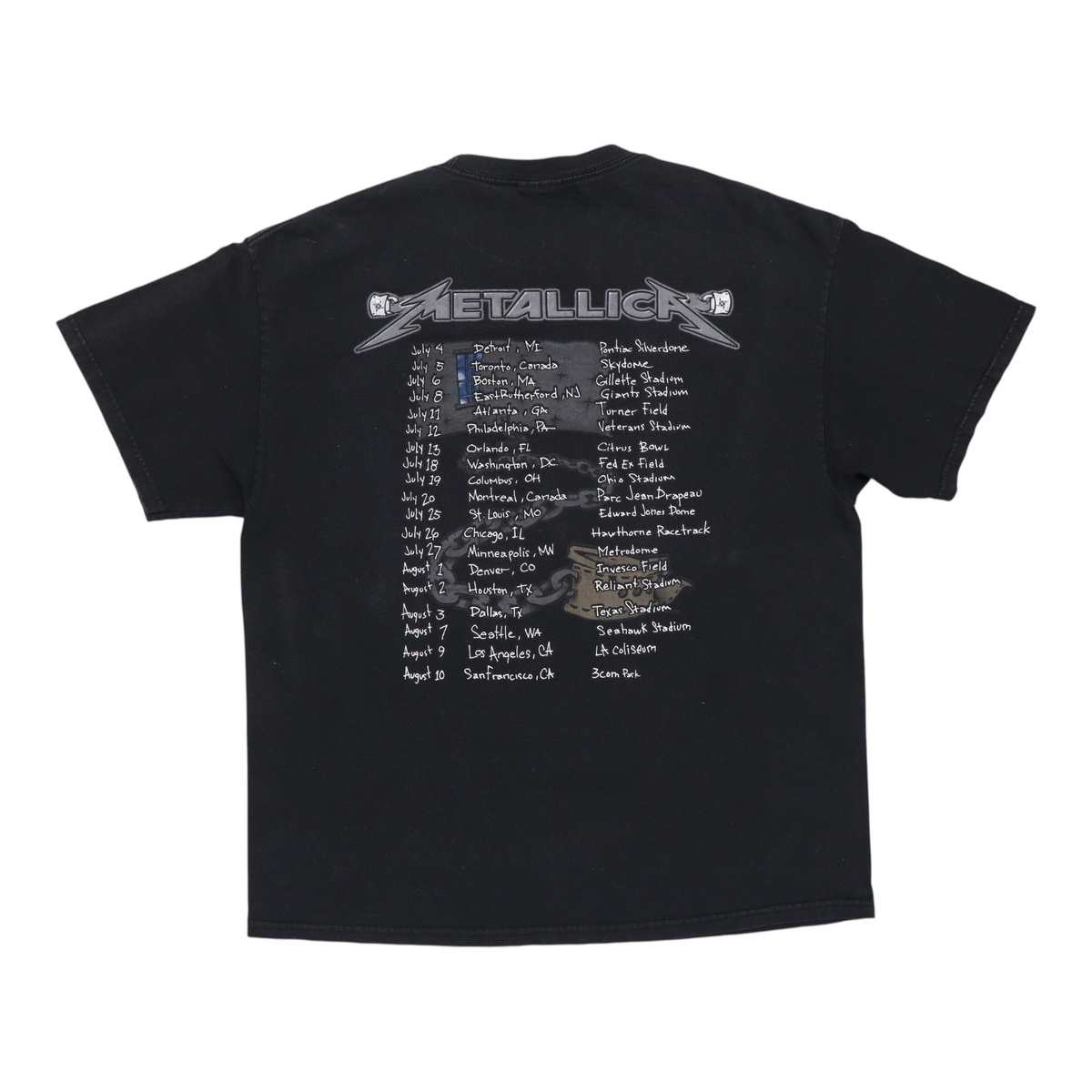 LLICA 2003 ツアーTシャツ Lサイズ　MADE IN USA 2003 Metallica Summer Sanitarium Tour Shirt | Authentic Vintage