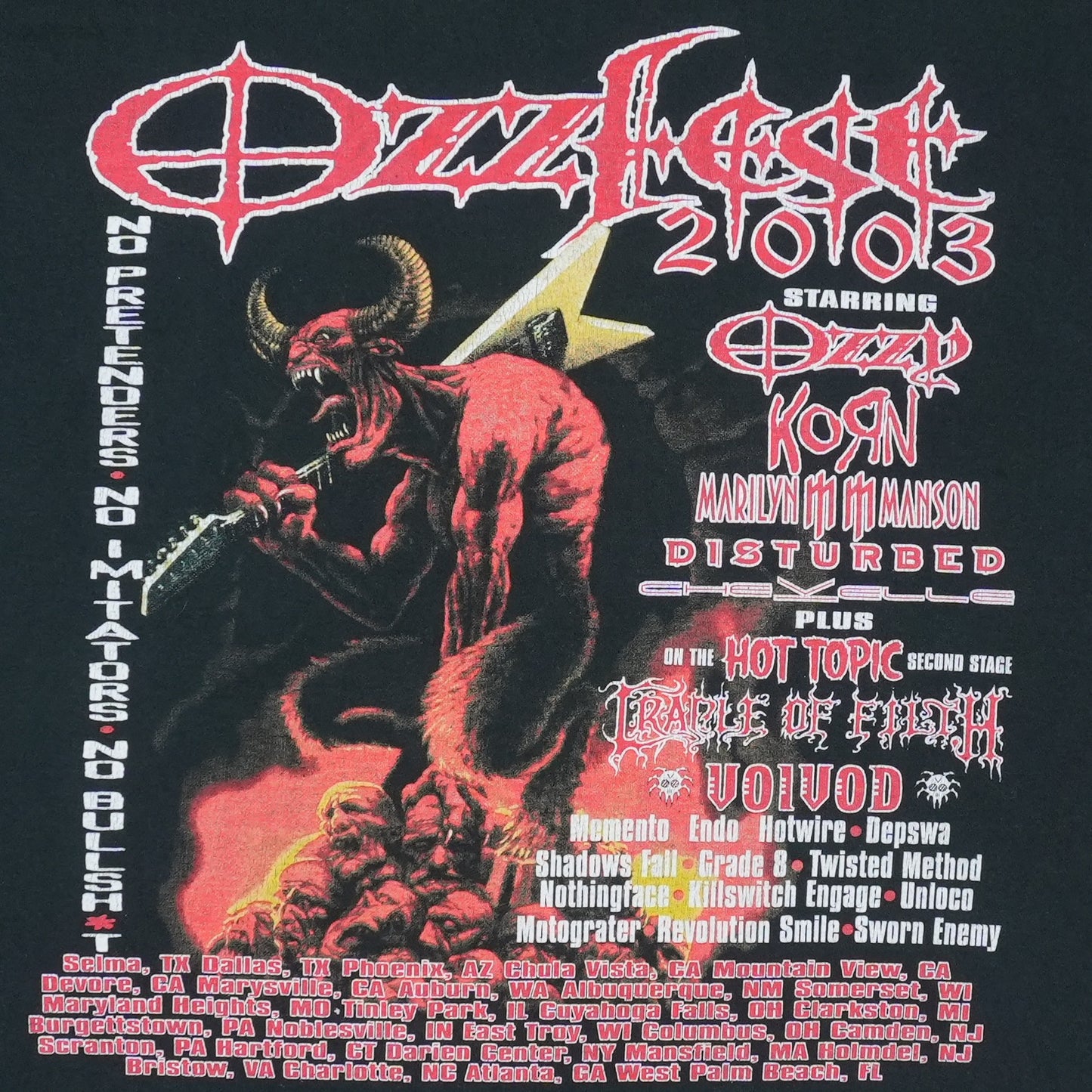 2003 Ozzfest Tour Shirt