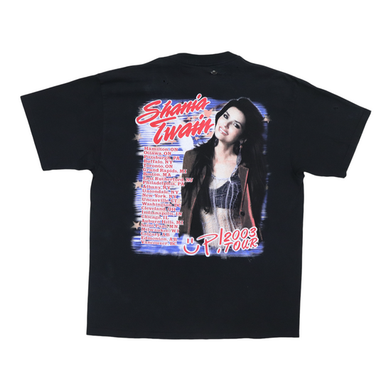 2003 Shania Twain Up Tour Shirt | Authentic Vintage Tee – WyCo Vintage