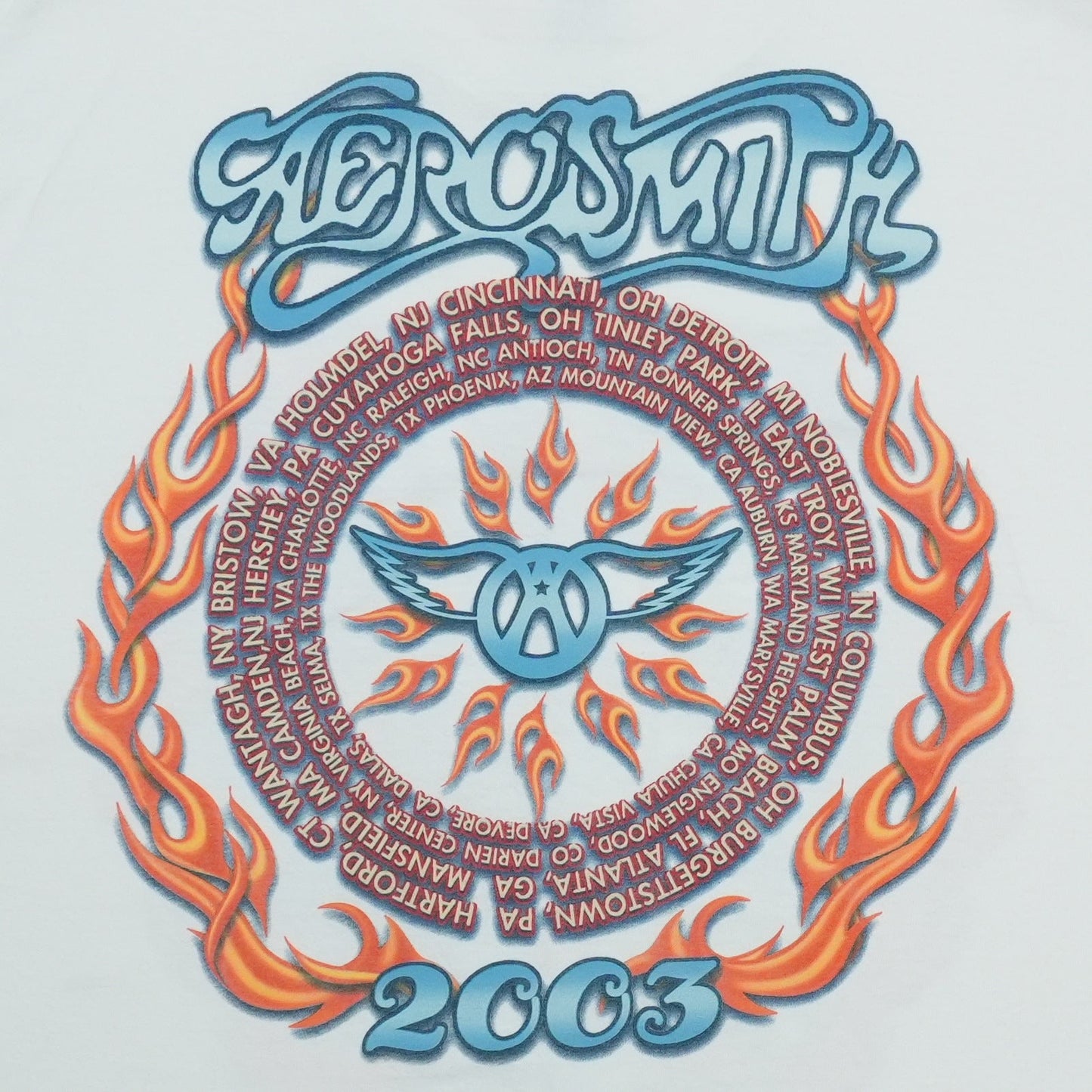 2003 Aerosmith Tour Shirt Detail 4