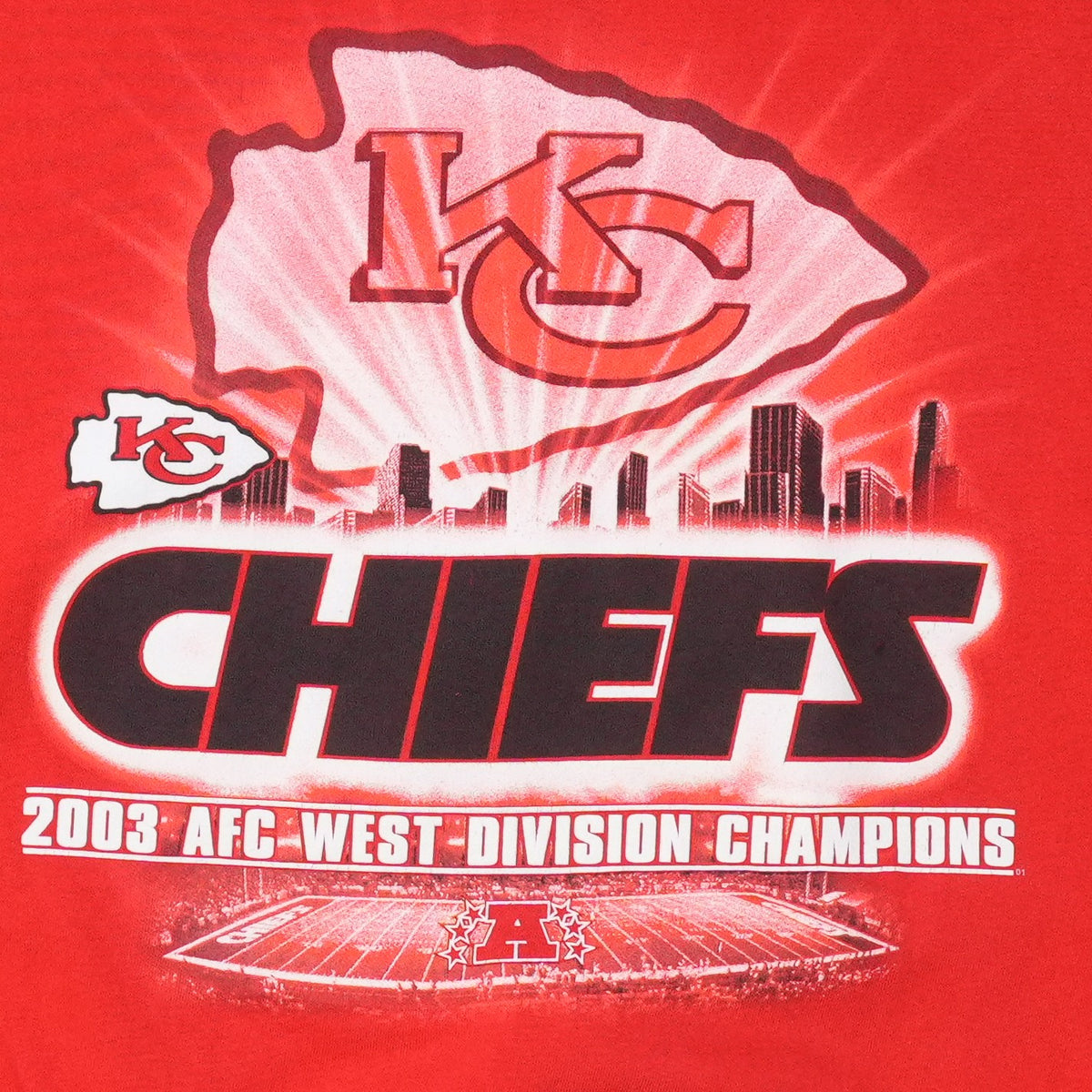 2003 Kansas City Chiefs AFC West Division Champions Sweatshirt