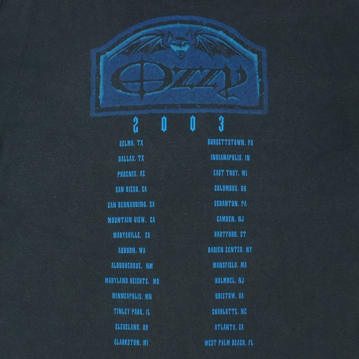 2003 Ozzy Tour Shirt