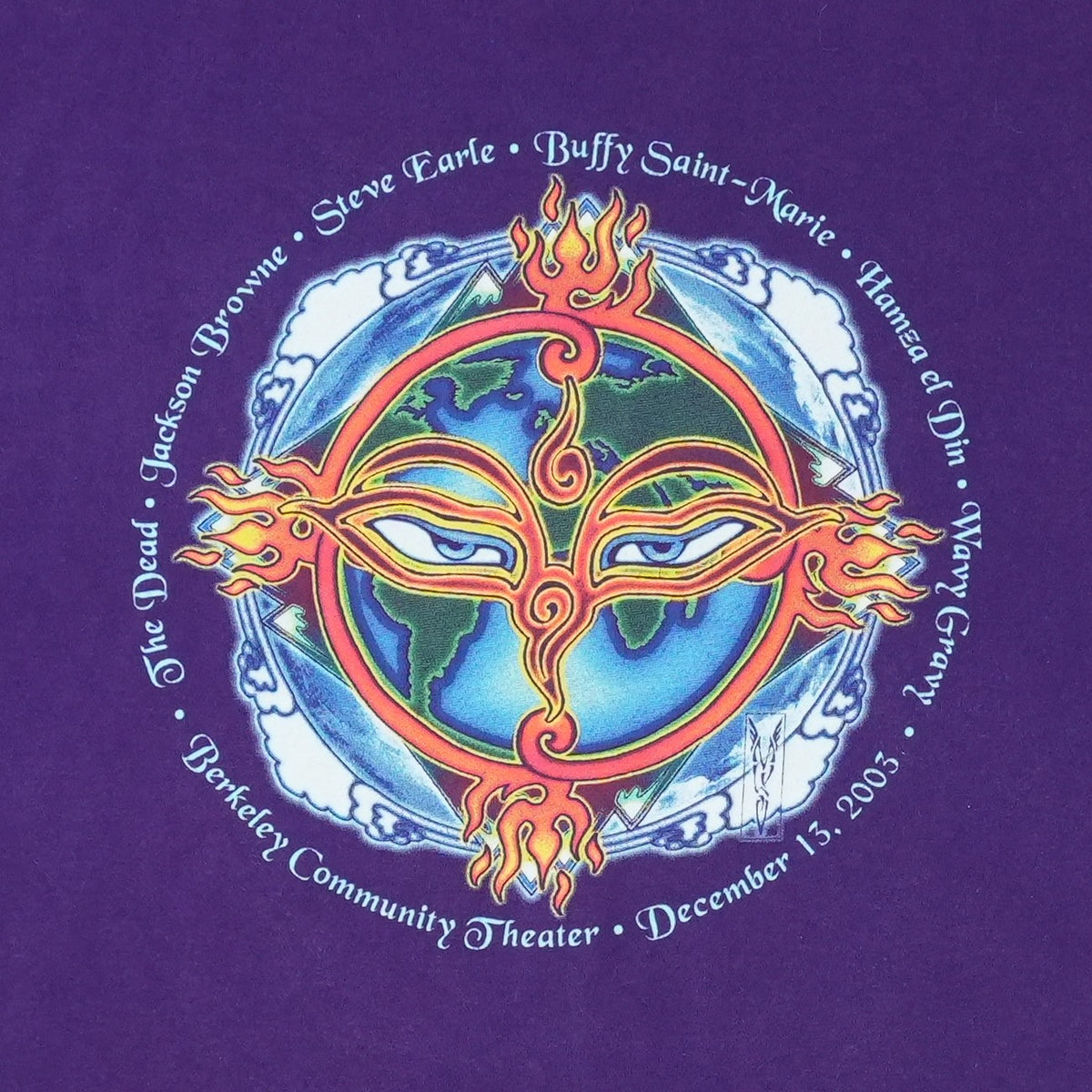 2003 Seva Foundation Silver Anniversary Benefit Shirt