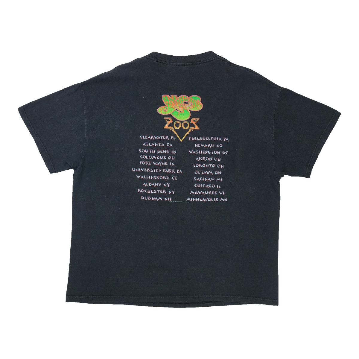 2003 Yes Tales From Topographic Oceans Tour Shirt