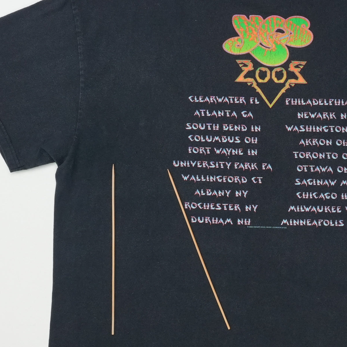 2003 Yes Tales From Topographic Oceans Tour Shirt