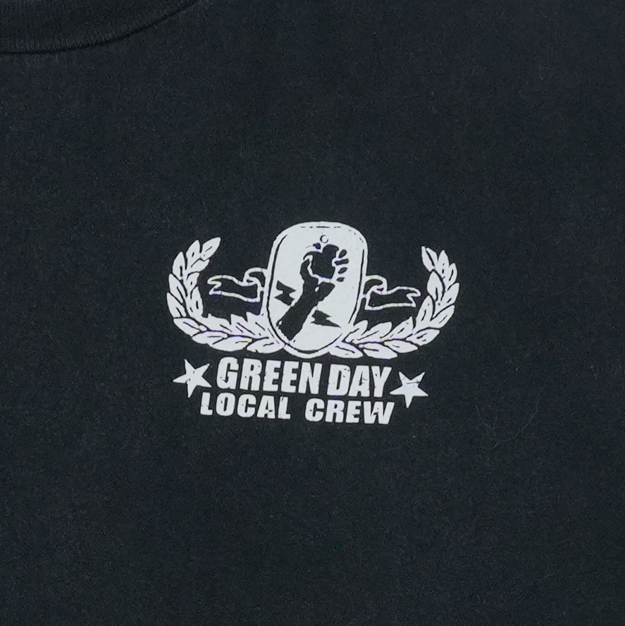 2004 Green Day American Idiot Local Crew Shirt Detail 1