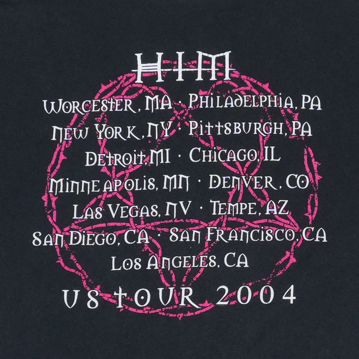 2004 HIM US Tour Shirt