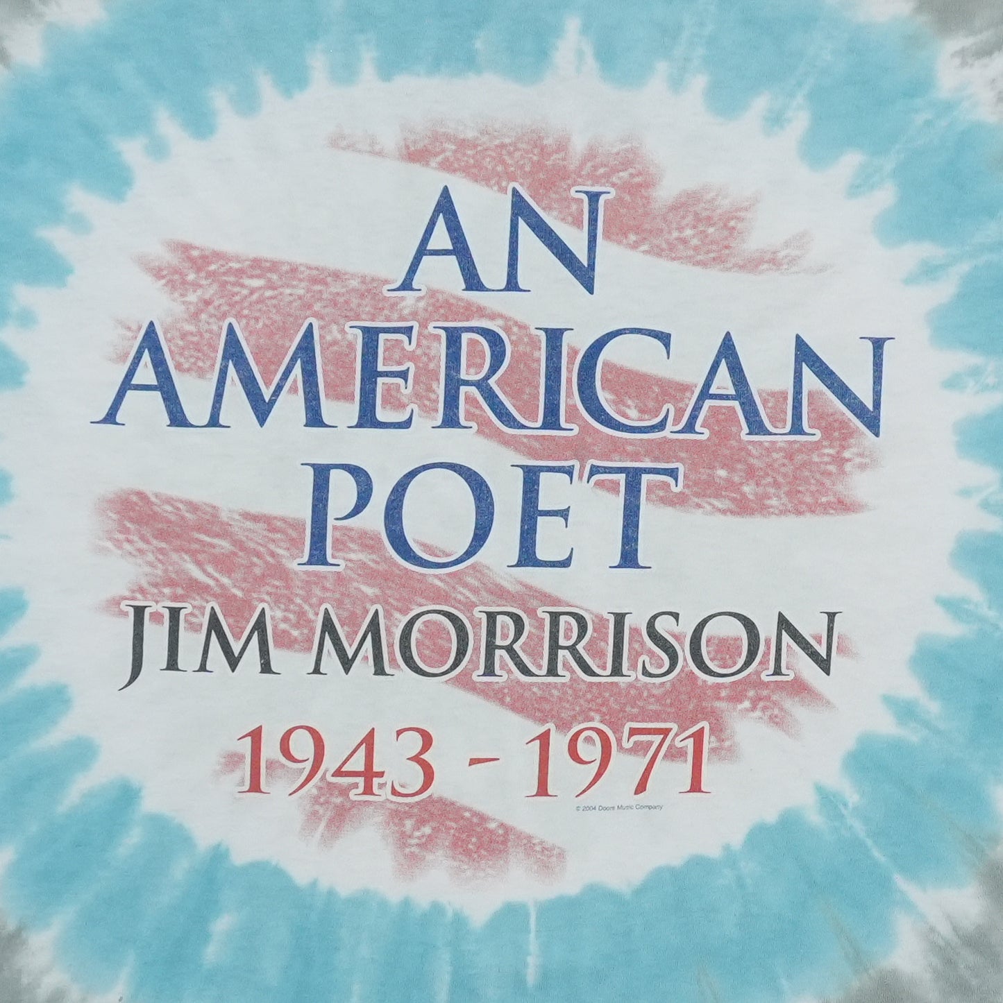 2004 The Doors An American Poet Tie Dye Shirt Detail 4