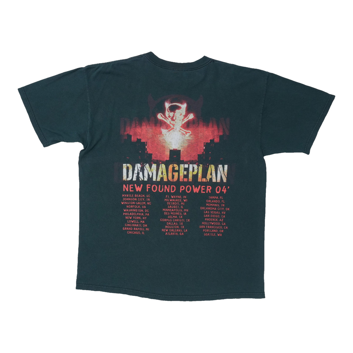 2004 Damageplan New Found Power Tour Shirt