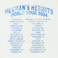 2004 Hermans Hermits Starring Peter Noone World Tour Shirt