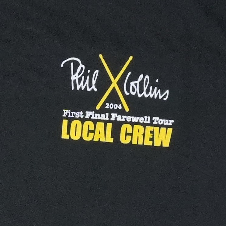2004 Phil Collins First Final Farewell Tour Local Crew Shirt