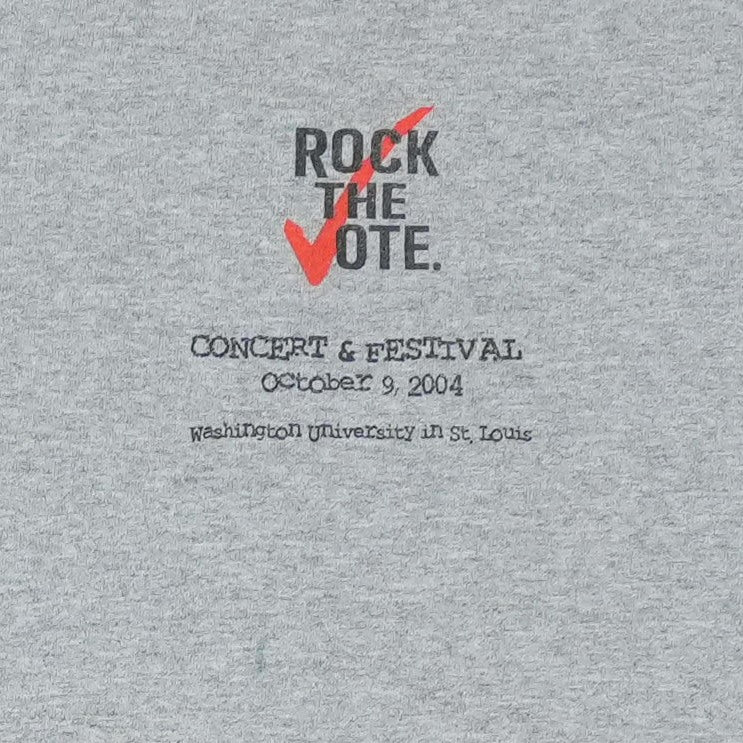 2004 Rock The Vote Washington University Ringer Shirt
