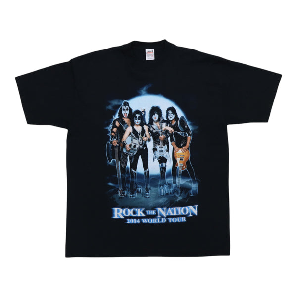 お値下げKISS ROCK THE NATION 2004 TシャツUSA 2004KissRockTheNationTourShirt