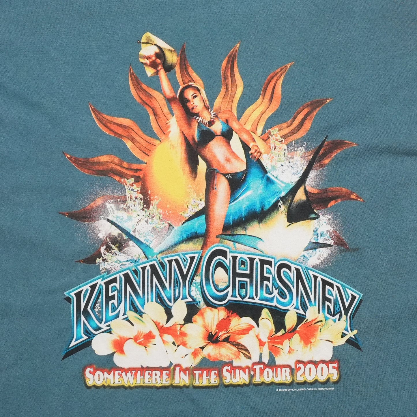 2005 Kenny Chesney Somewhere In The Sun Tour Shirt Detail 1