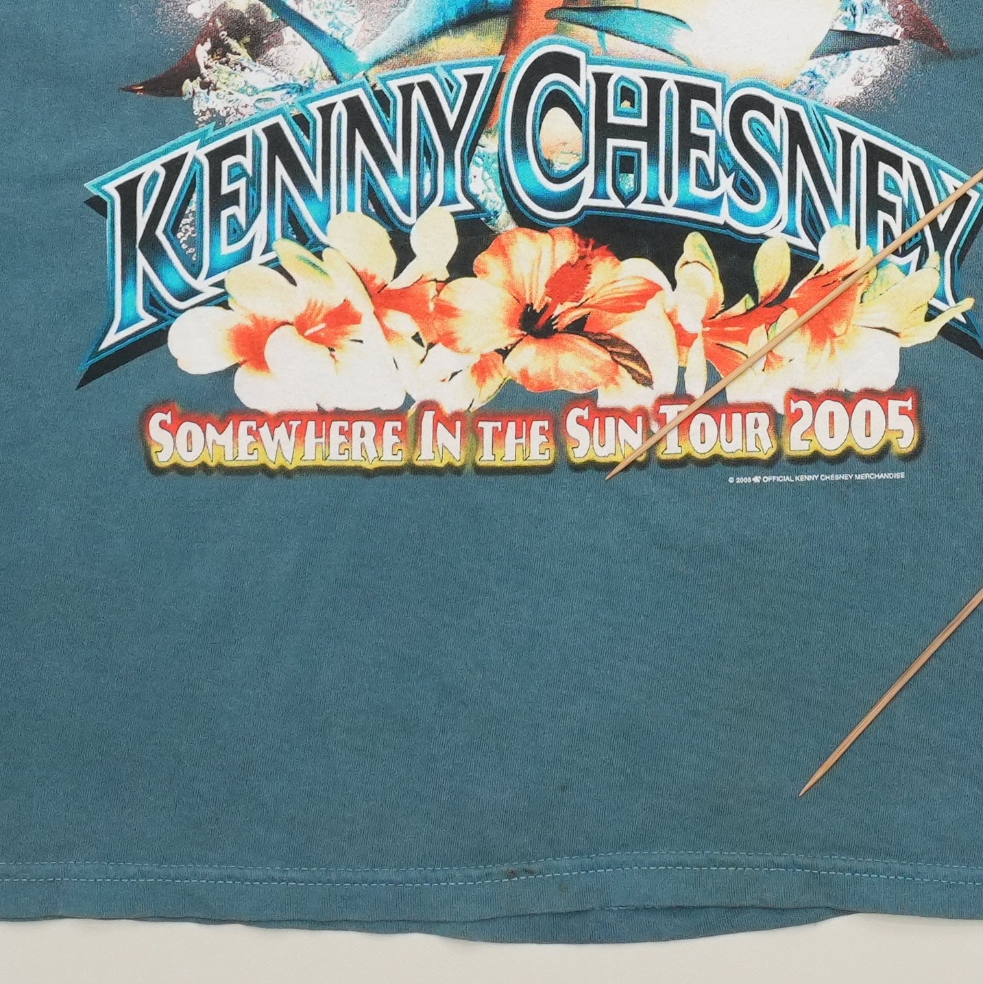 2005 Kenny Chesney Somewhere In The Sun Tour Shirt Detail 2