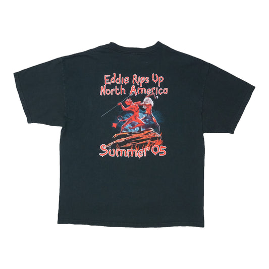 2005 Iron Maiden Eddie Rips Up North America Tour Shirt