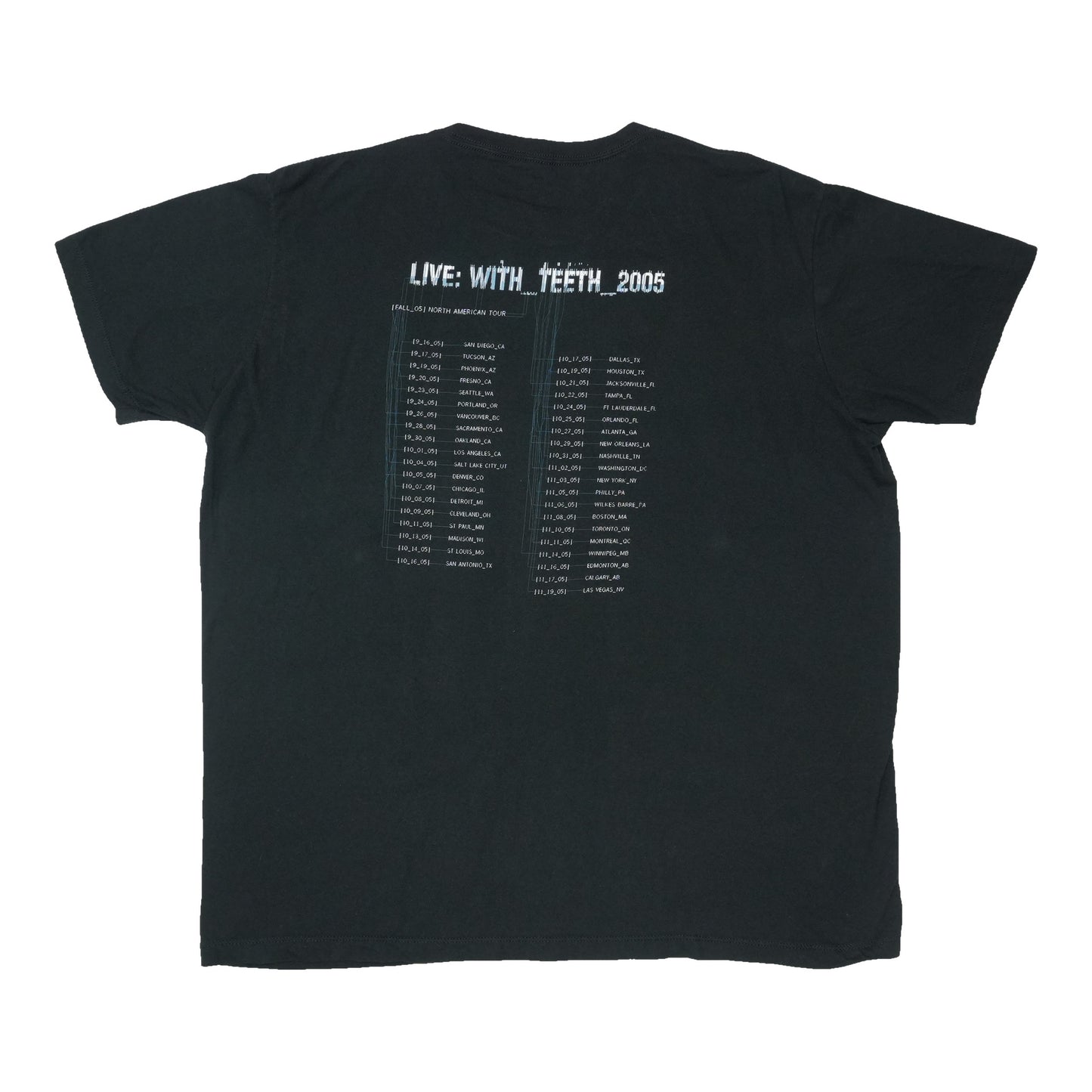 2005 Nine Inch Nails Live With Teeth Tour Shirt