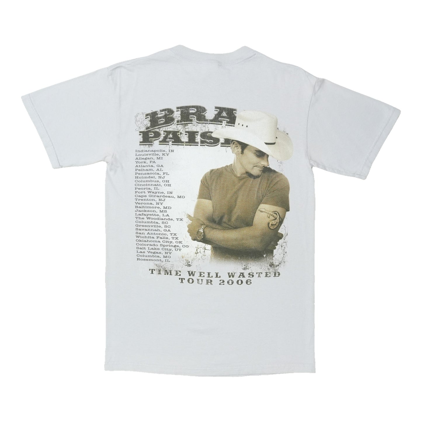 2006 Brad Paisley Time Well Wasted Tour Shirt