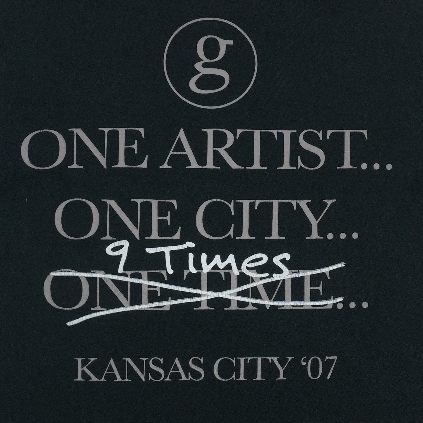 2007 Garth Brooks Kansas City Tour Shirt Detail 2