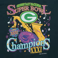 1997 Green Bay Packers Super Bowl XXXI Champions Shirt Front Graphic
