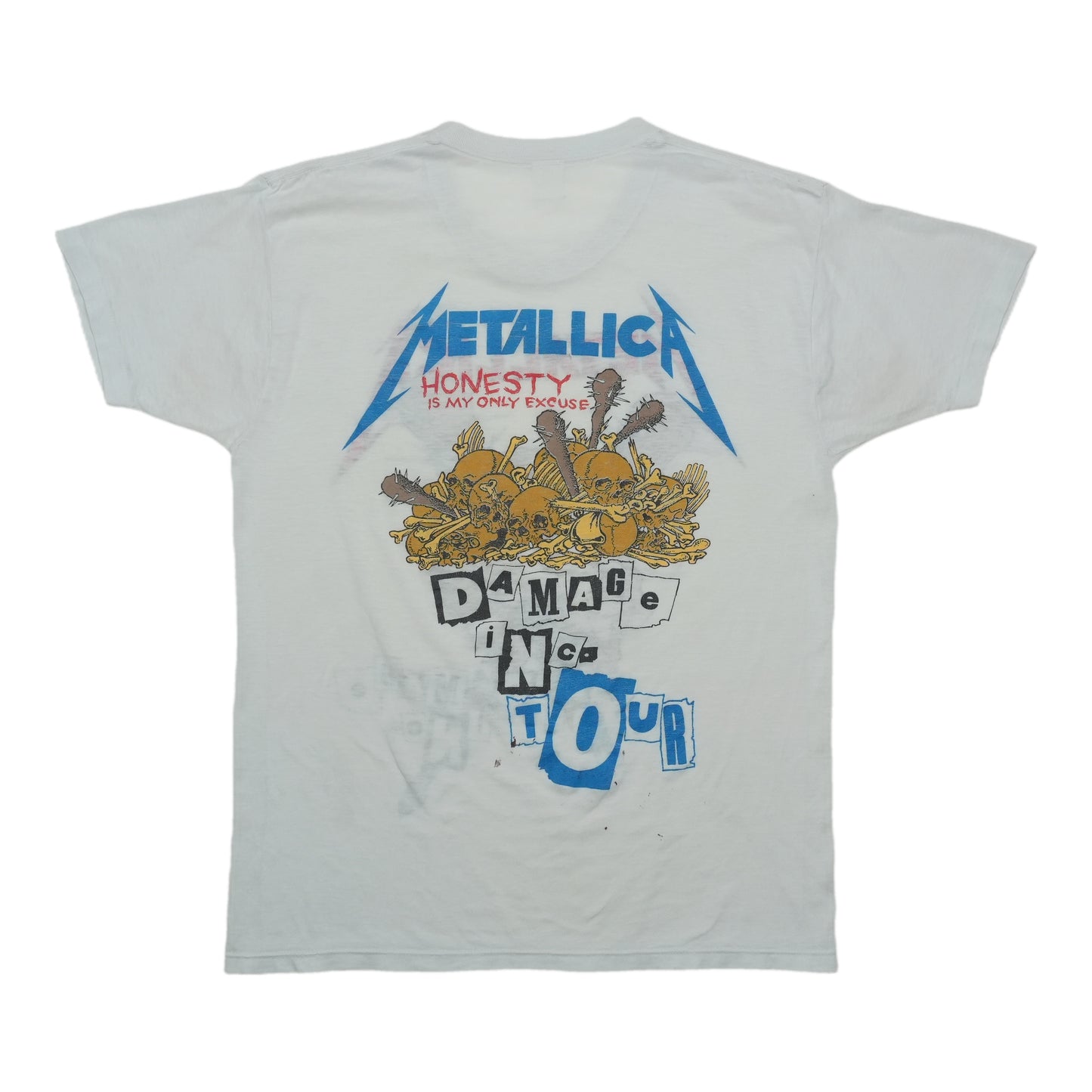1980s Metallica Damage Inc Shirt Back