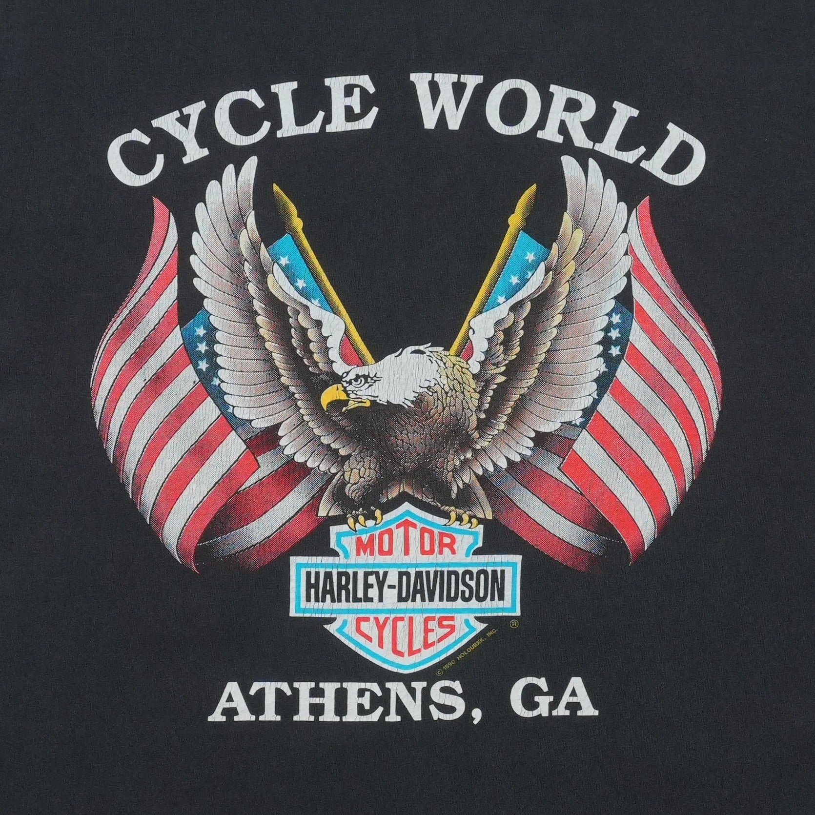 1992 Harley Davidson Take Hold of the Thunder Shirt | WyCo Vintage