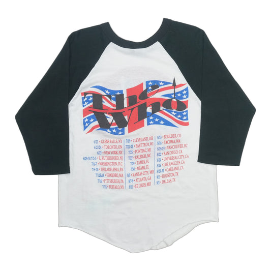 1989 The Who The Kids Are Alright Tour Raglan Shirt Back