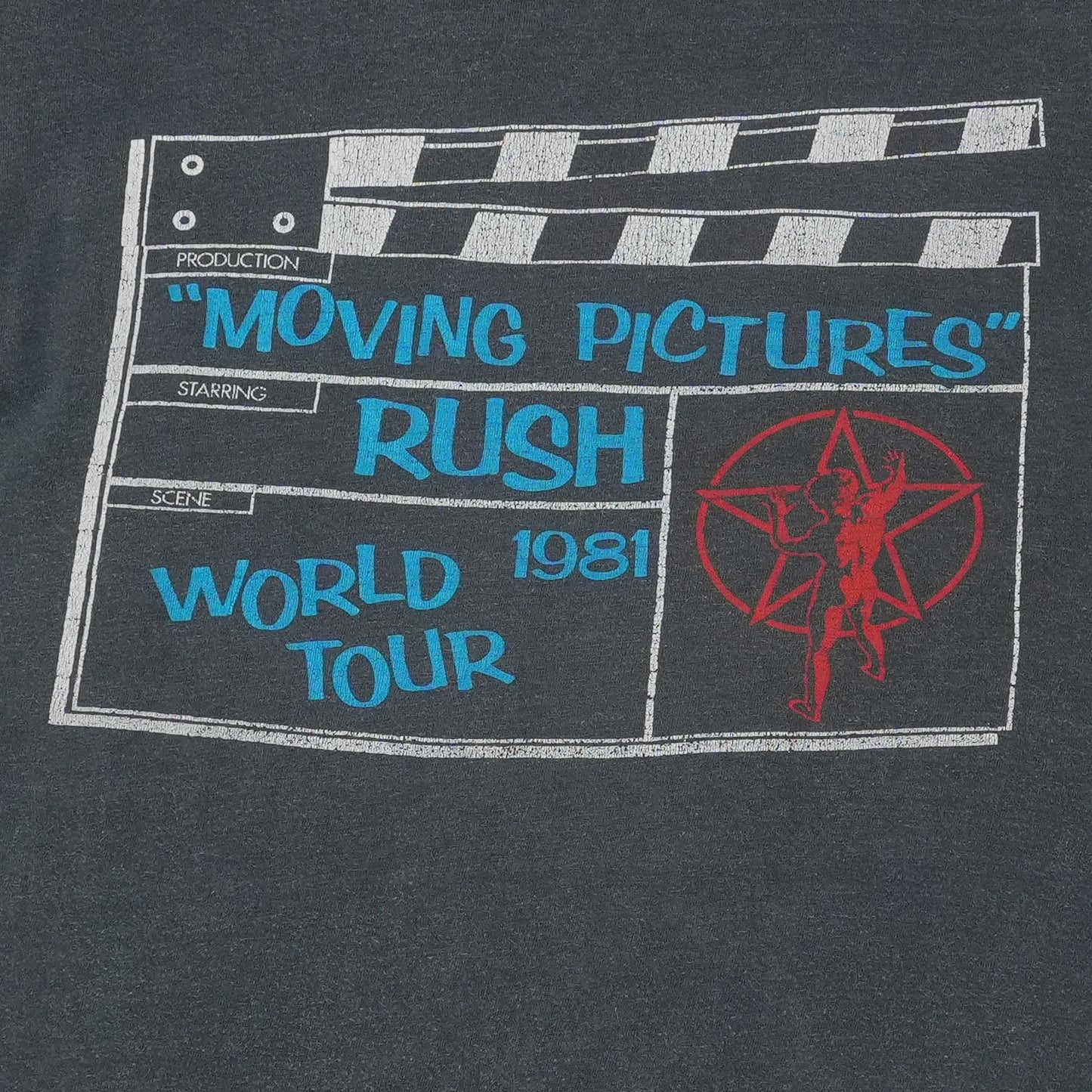 1981 Rush Moving Pictures Tour Shirt Detail 4