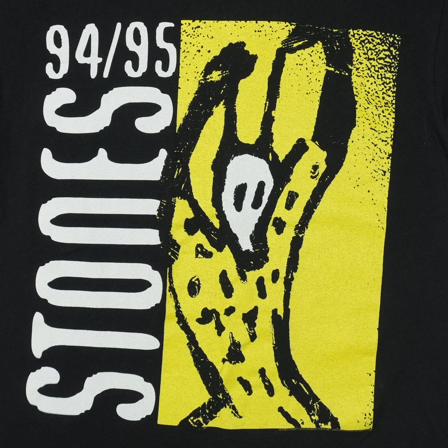 1994 Rolling Stones Voodoo Lounge Tour Shirt Detail 2
