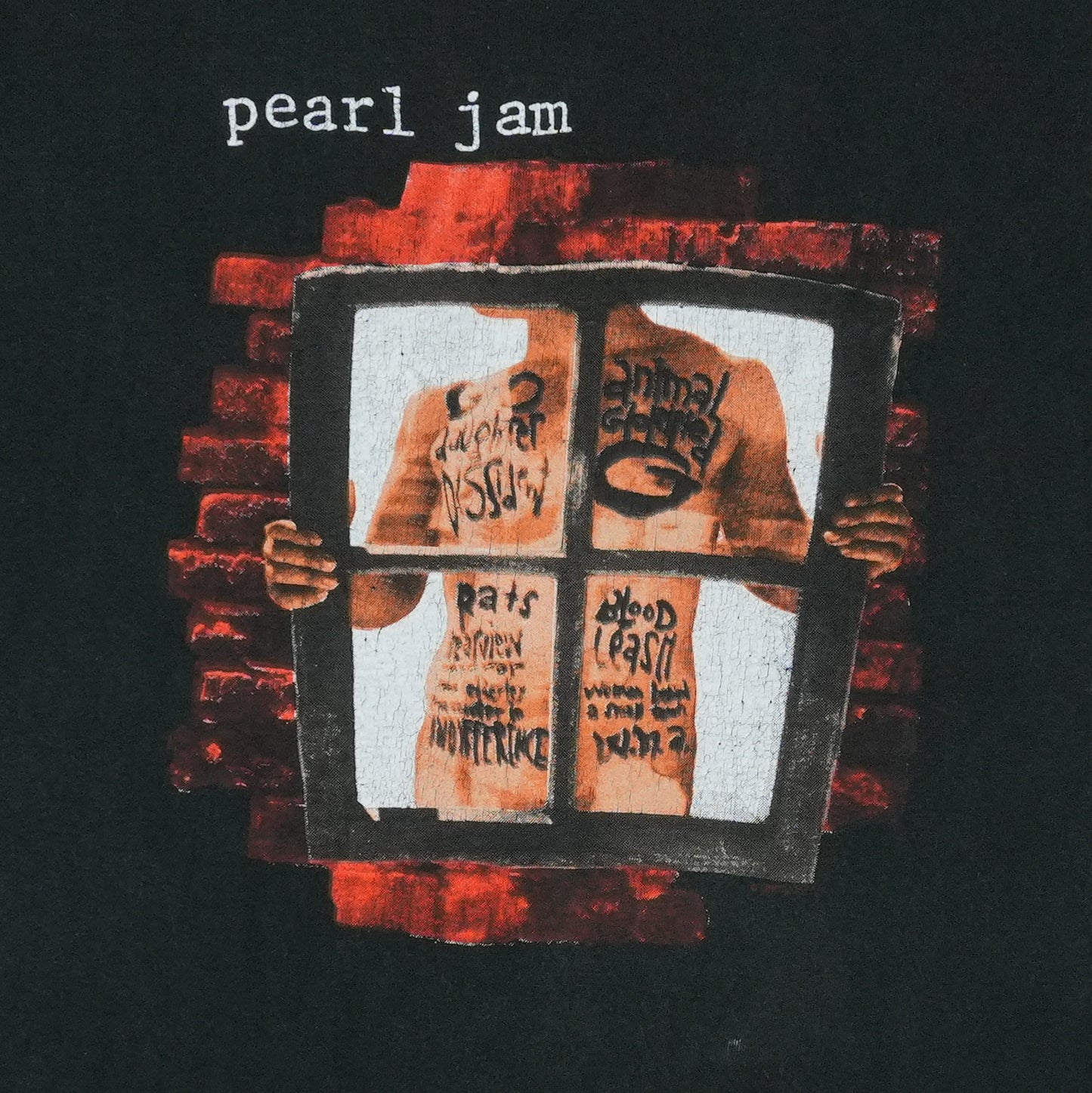 1993 Pearl Jam Window Pain Shirt Detail 2