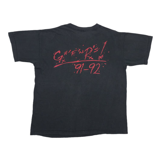 1991 Guns N Roses Use Your Illusion Tour Shirt Back